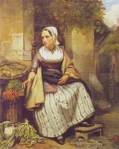The Vegetable Seller by Willy Martens