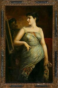 Una Joven Ante El Espejo by Ramon Marti Alsina