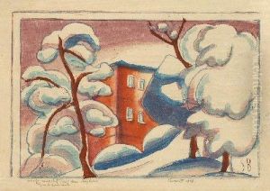 "winterlandschaft Mit Dem Berghotel" "winterlandschaft Mit Dem Berghotel"