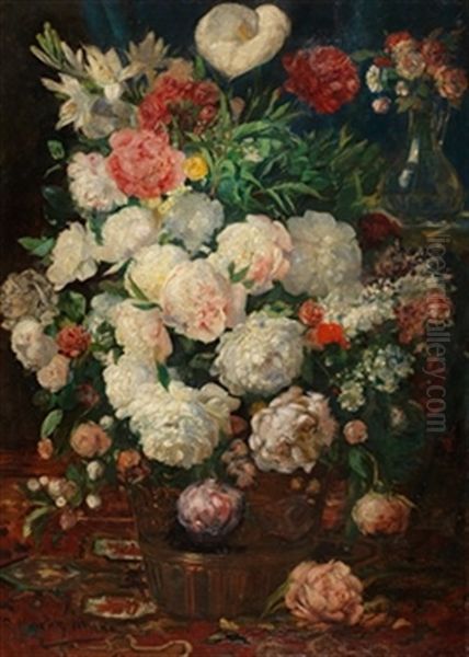Jarron Con Flores - view 1