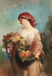 Joven Con Frutas by Ramon Marti Alsina