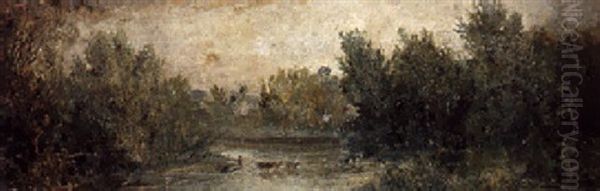 Paisaje Con Vacas - view 1