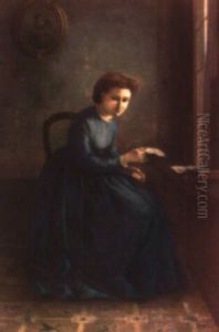 Dama Leyendo by Ramon Marti Alsina