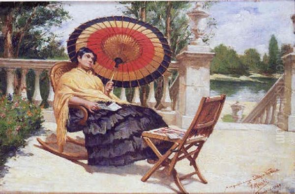 Mujer Con Sombrilla - view 1