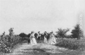 La Promenade Dans Les Vignes by Adolphe M. Potement Martial