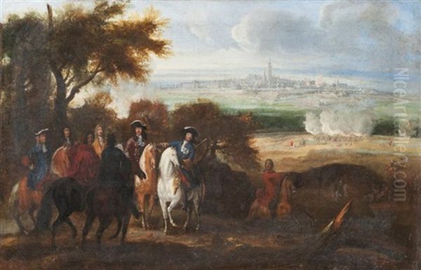 Louis Xiv Devant Le Siege De Mons - view 1