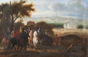 Louis Xiv Devant Le Siege De Mons