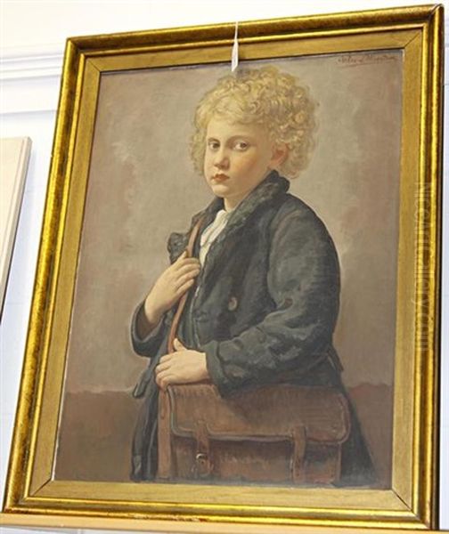 Boy With Satchel - view 1