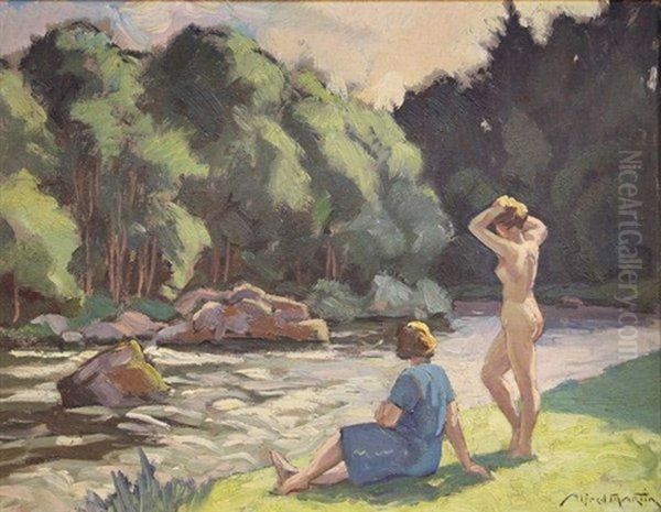 Nu Au Bord D'une Riviere - view 1