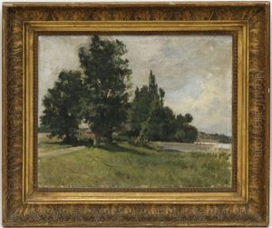Paysage De Campagne by Alfred Louis Martin