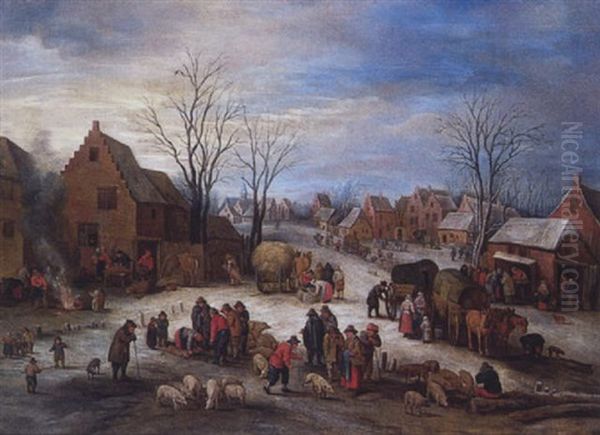 Le Marche Sur La Place Du Village - view 1