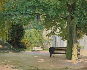 Scene Dans Un Jardin by Camille Martin