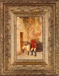 Le Retour De Chasse by Etienne Prosper Berne-Bellecour