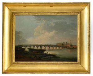 Landskap Med En Flod - Westminster Bridge, London