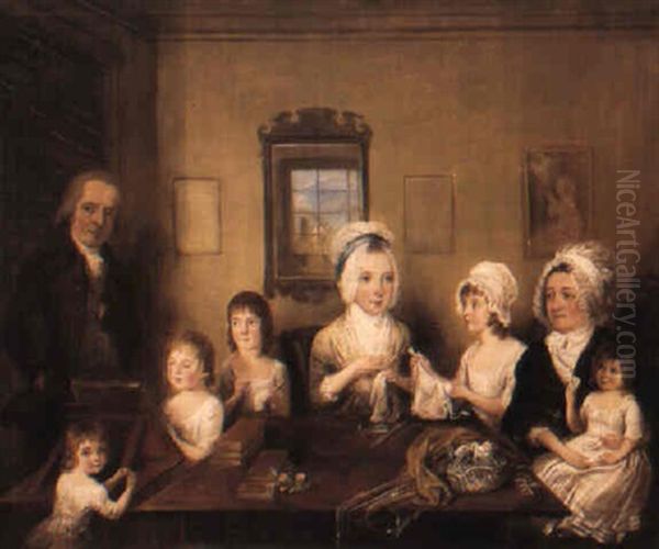 Portratt Av Familjen Latrobe Of Fulneck - view 1