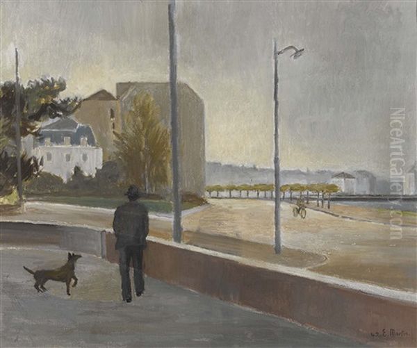 Spazierganger Mit Hund In Genf - view 1