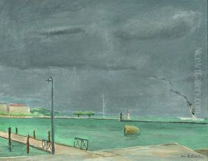 La Rade De Geneve by Eugene Louis Martin