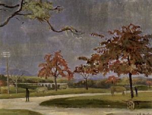 Herbstlandschaft by Eugene Louis Martin