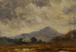 Adirondack Mountain View (sketch) by Homer Dodge Martin
