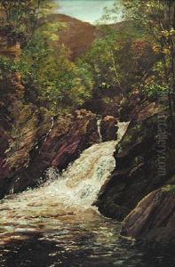 Cascading Falls by Homer Dodge Martin