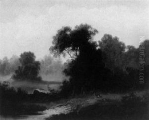 Deer By The Pond by Homer Dodge Martin