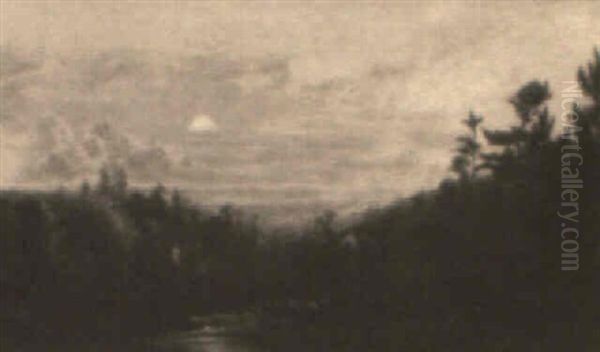 The Moon At Sunset - view 1