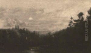 The Moon At Sunset by Homer Dodge Martin