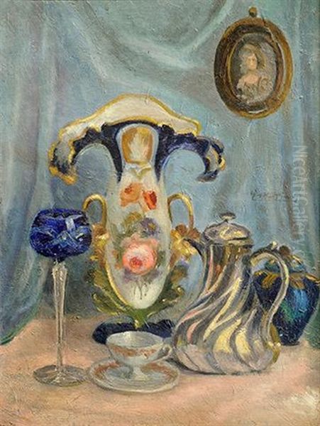 Nature Morte Au Vase En Porcelaine - view 1