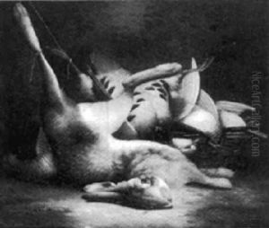 Nature Morte Med Hare Og Fuglevildt