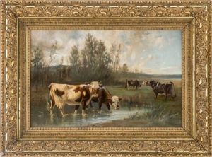 Cattle By The Stream