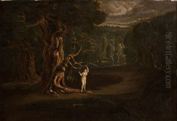 Satan Tempting Eve (+ 3 Others; 4 Illus. From Paradise Lost) - view 1