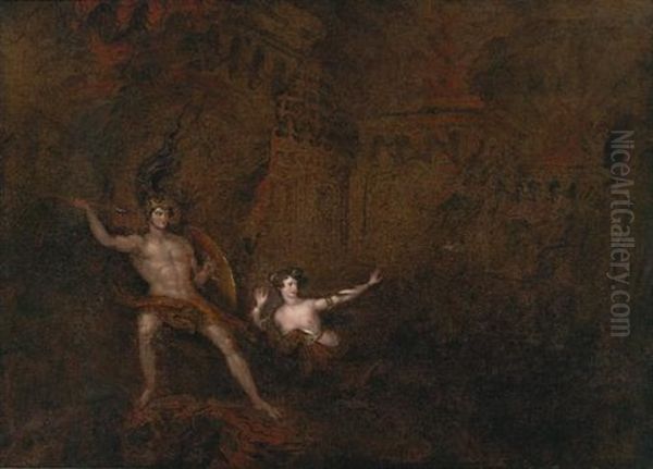 The Conflict Between Satan And Death - view 1