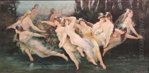 Dancing Nymphs by Louis Frederick Berneker