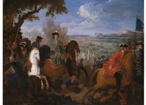 Peter Der Grosse Zu Pferd In Der Siegreichen Schlacht Bei Poltava by Pierre Denis Martin