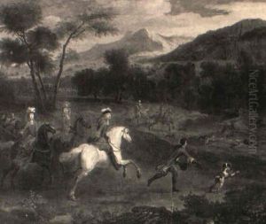 Landschaft Mit Einer Hirschhatz Des Grand Dauphin Landschaft Mit Einer Hirschhatz Des Grand Dauphin