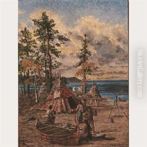 Indian Encampment, L. Superior, Ont