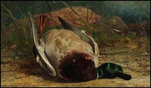 A Brace Of Mallard by Thomas Mower Martin