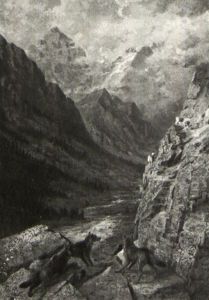 A Scene In The Canadian Rockies by Thomas Mower Martin