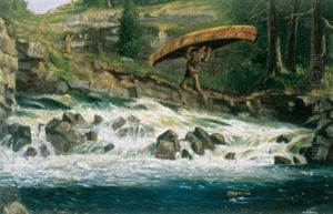 On The Portage, Northern Ontario by Thomas Mower Martin