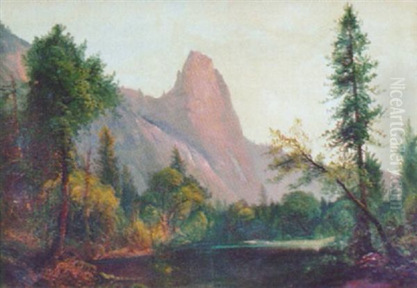 Expansive Landscape With Rock Cliff - view 1