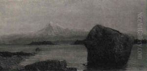 Mt. Baker From Oak Bay Near Creek by Thomas Mower Martin