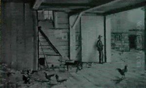 Farmer And Chickens