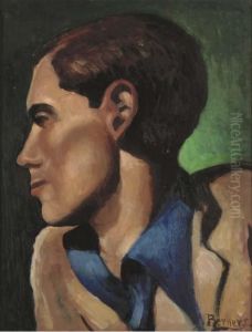 Portrait Of Robert Heber-percy by Gerald Hugh, Lord Berners