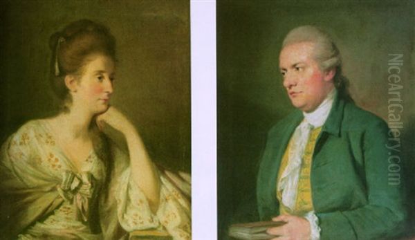 Portrait Of Hannah Mackenzie Davidson Wearing A White Embroidered Dress - view 1