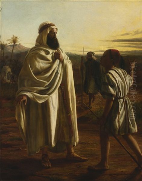 The Messengers Bringing Tidings To Job (job 1:16) - view 1