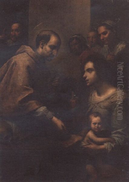 A Saint Distributing Alms - view 1