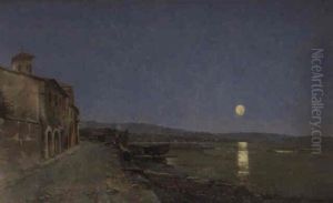 Luna Llena Sobre La Bahia