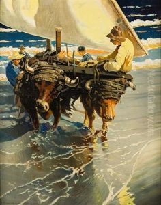 La Vuelta De La Pesca by Enrique Martinez Cubells y Ruiz