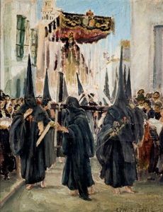 Procesion by Enrique Martinez Cubells y Ruiz