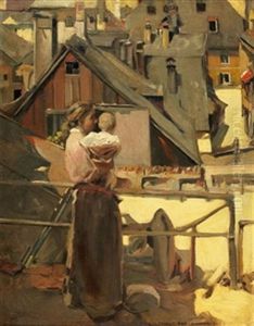 Maternidad by Enrique Martinez Cubells y Ruiz